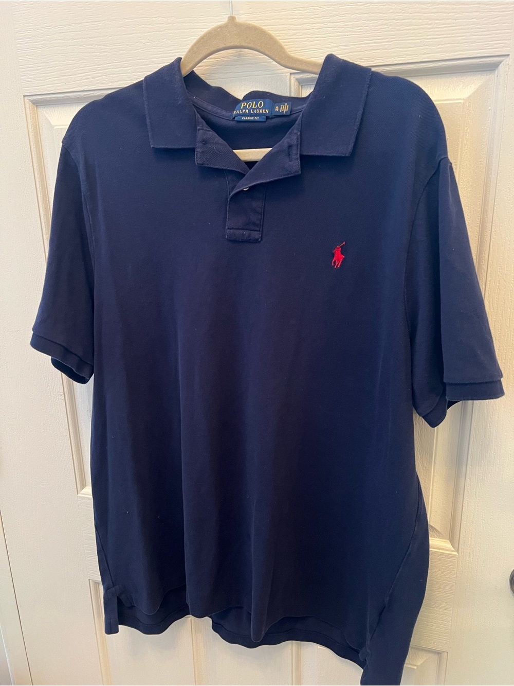 Ralph Lauren Navy Polo with Red Logo